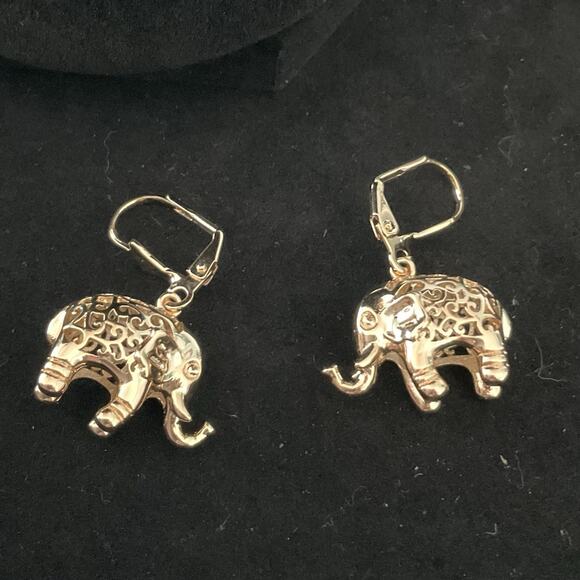 Beautiful Elephant Pendant Necklace & Earrings Set Brand New Item# 98 - Picture 8 of 10